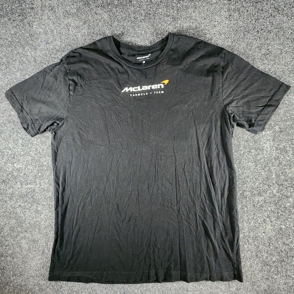 McLaren F1 Racing T Shirt Men's Size XL Black